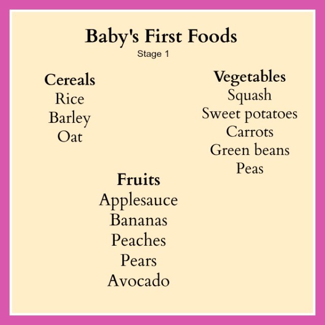 Babys First Foods