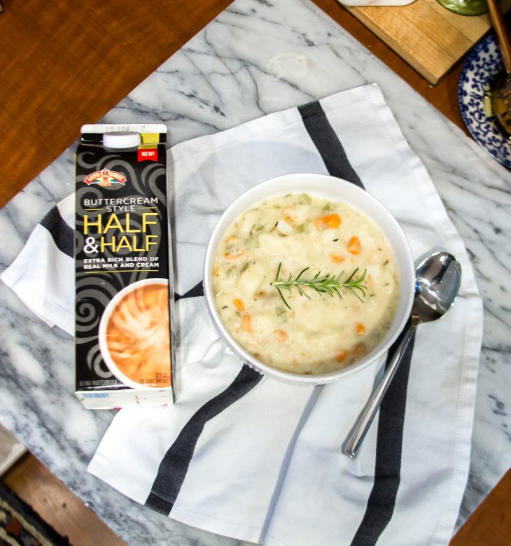 Half and Half with Potato Soup