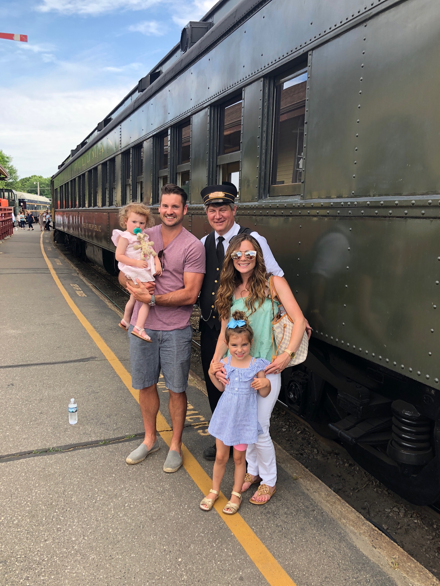 Essex Steam Train Conductor and Family