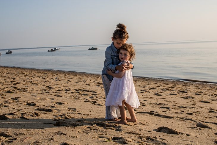 Little Girls on Beach