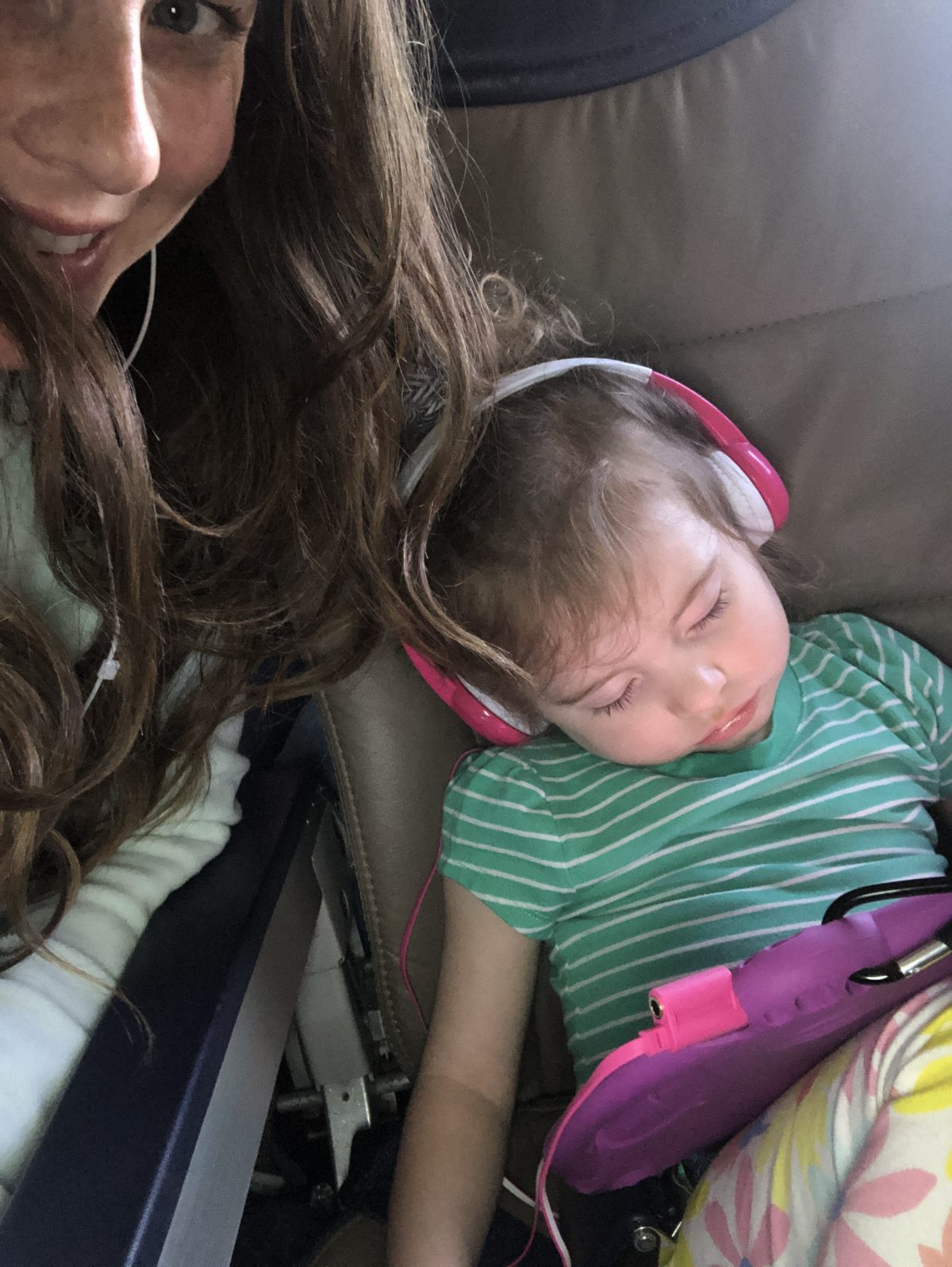 Sleeping Toddler on a Plane