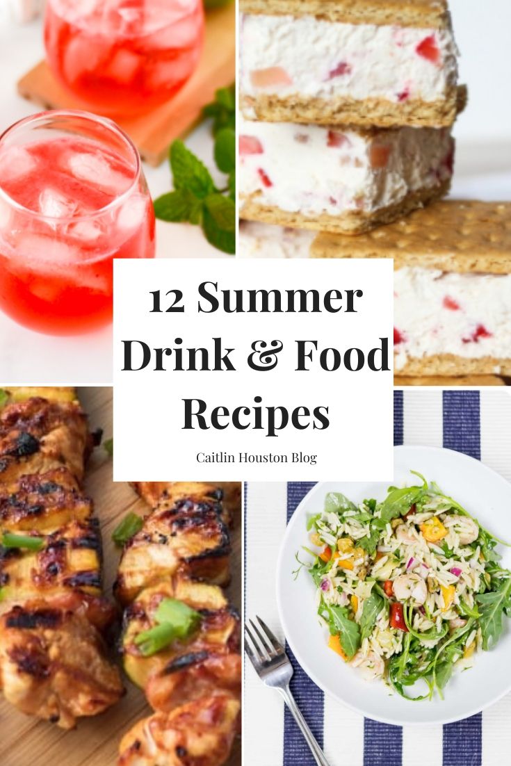 summer drink and food recipes