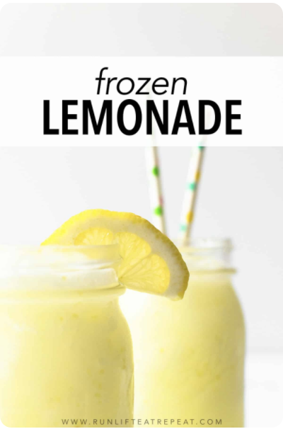 Frozen Lemonade Recipe for a Summer Cocktail or Mocktail