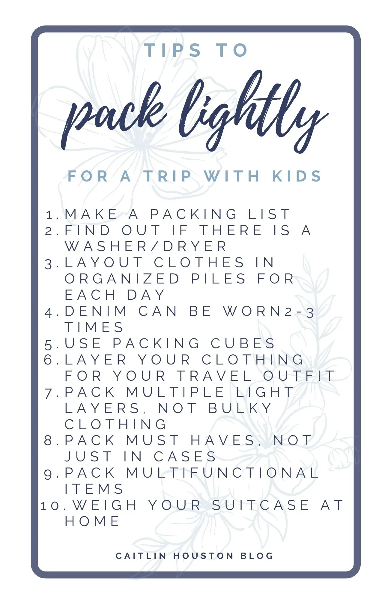 Tips to Pack Lighting for a Trip with Kids