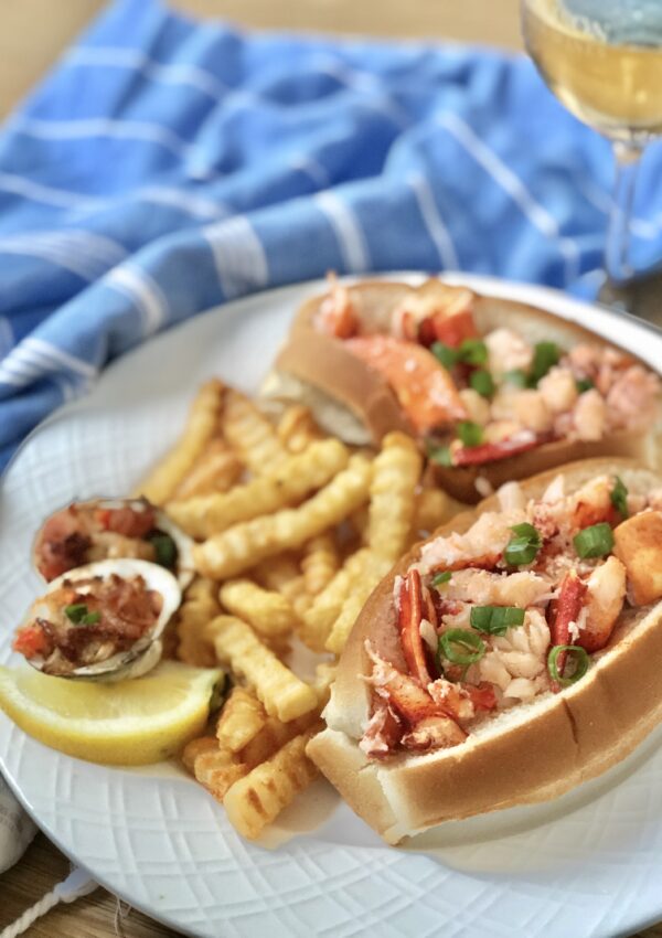Lobster-Roll-Clams-Casino-French-Fries